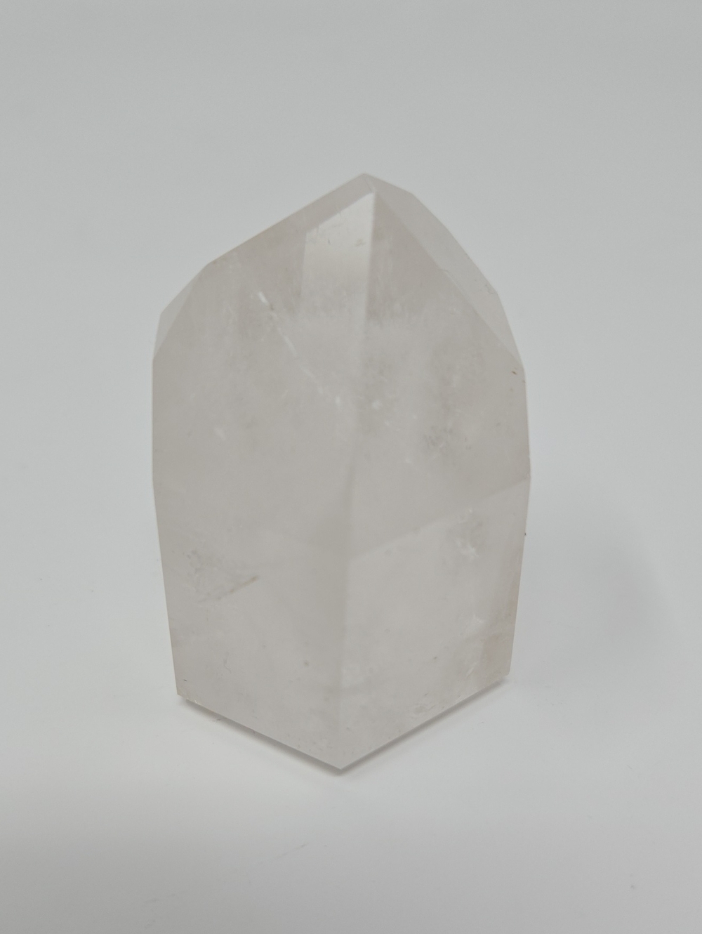 #32: Polished Clear Quartz Crystal Tower Natural Gemstone Point Obelisk Stand